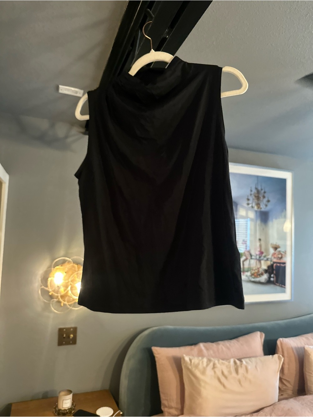 Abercrombie & Fitch Black Sleeveless Mock Neck Tank